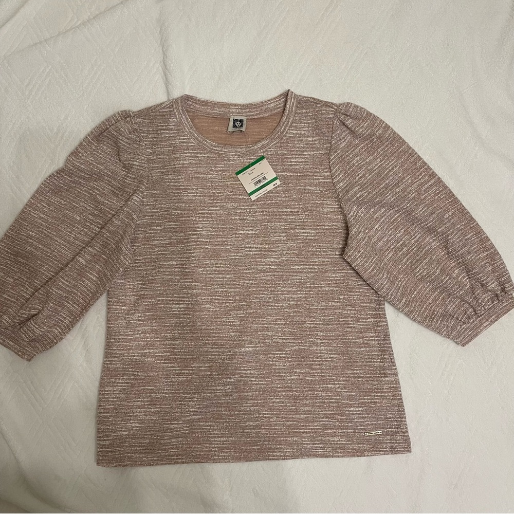 Anne Klein balloon sleeve top